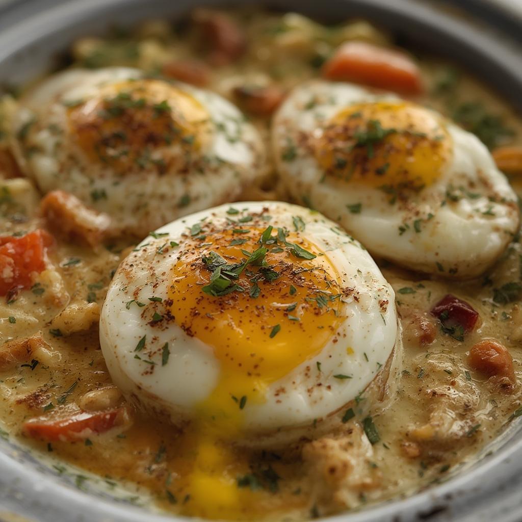 Mediterranean Baked Feta Eggs