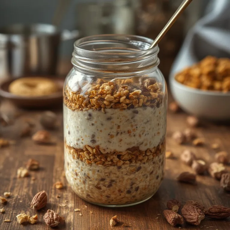 No-cook overnight muesli with nuts and seeds.
