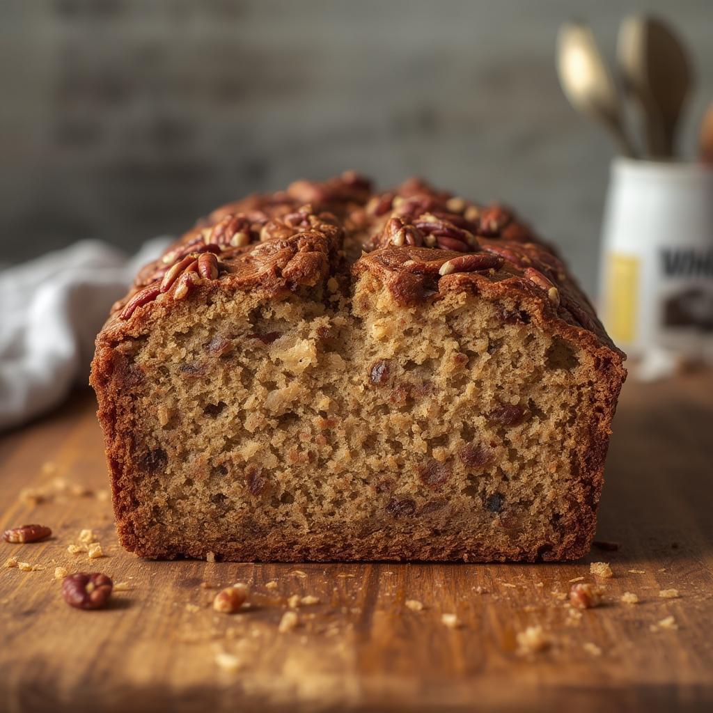 Nutty Banana Pecan Bread