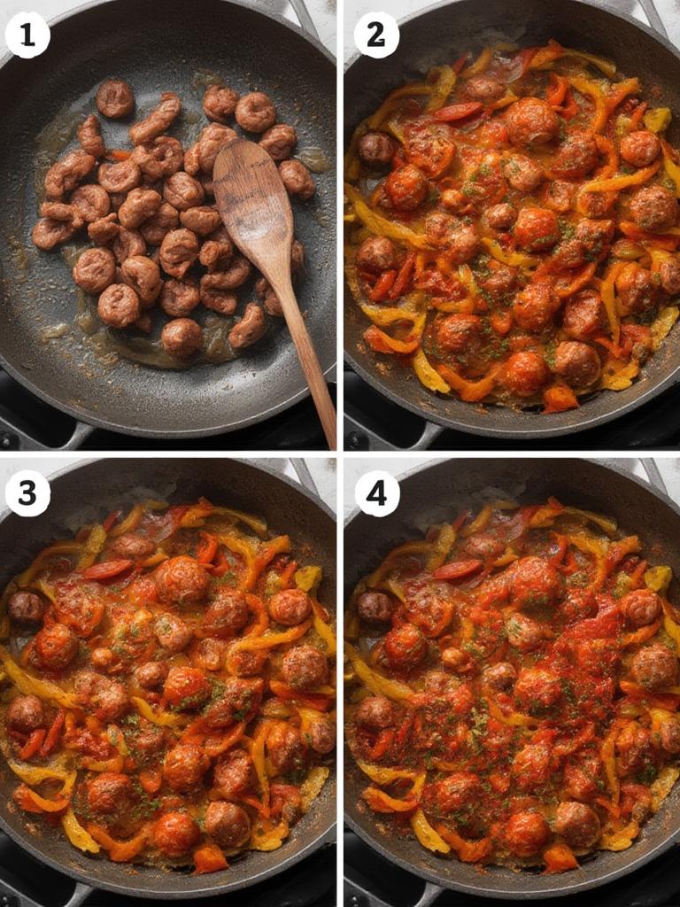 Sizzling Quick Sausage and Peppers: Fast & Flavorful Dinner ! 3 Quick Sausage and Peppers 6