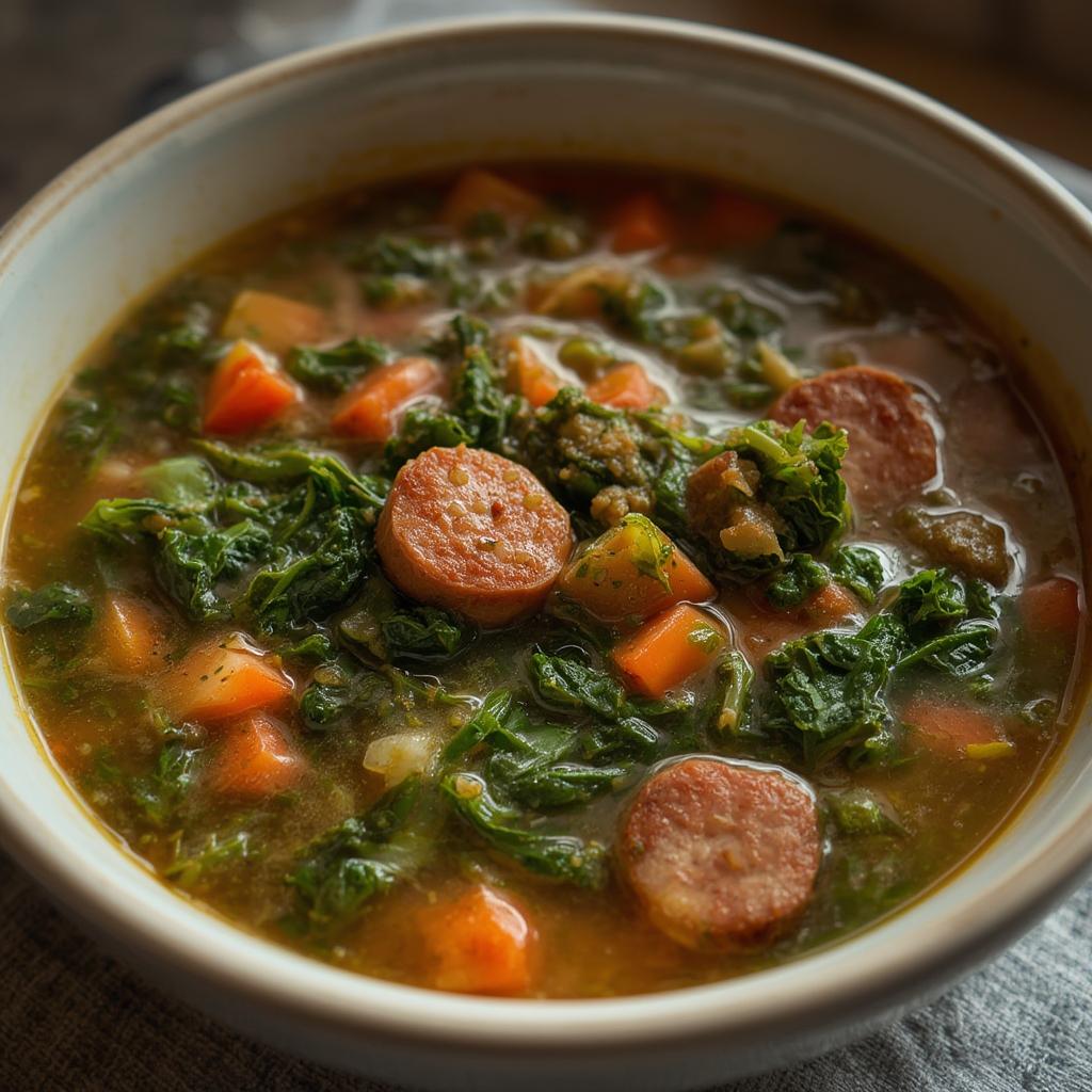 Smoked Sausage Kale Soup - A Hearty & Comforting Bowl Of Joy 4 Smoked Sausage Kale Soup 1
