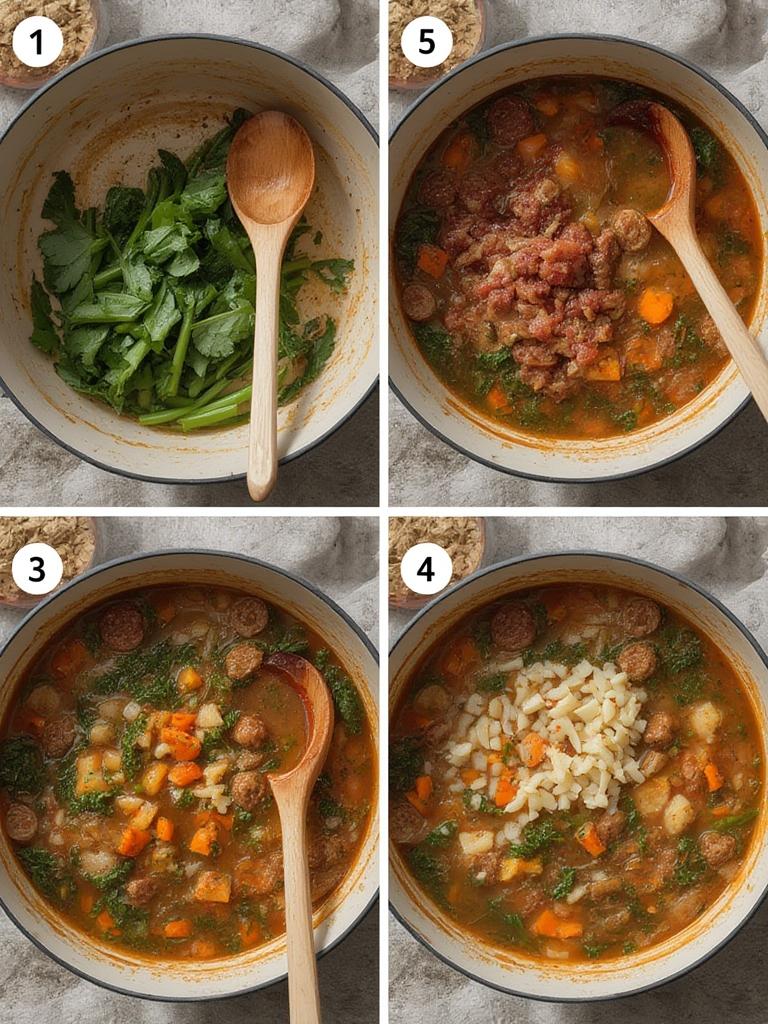 Smoked Sausage Kale Soup - A Hearty & Comforting Bowl Of Joy 3 Smoked Sausage Kale Soup 5