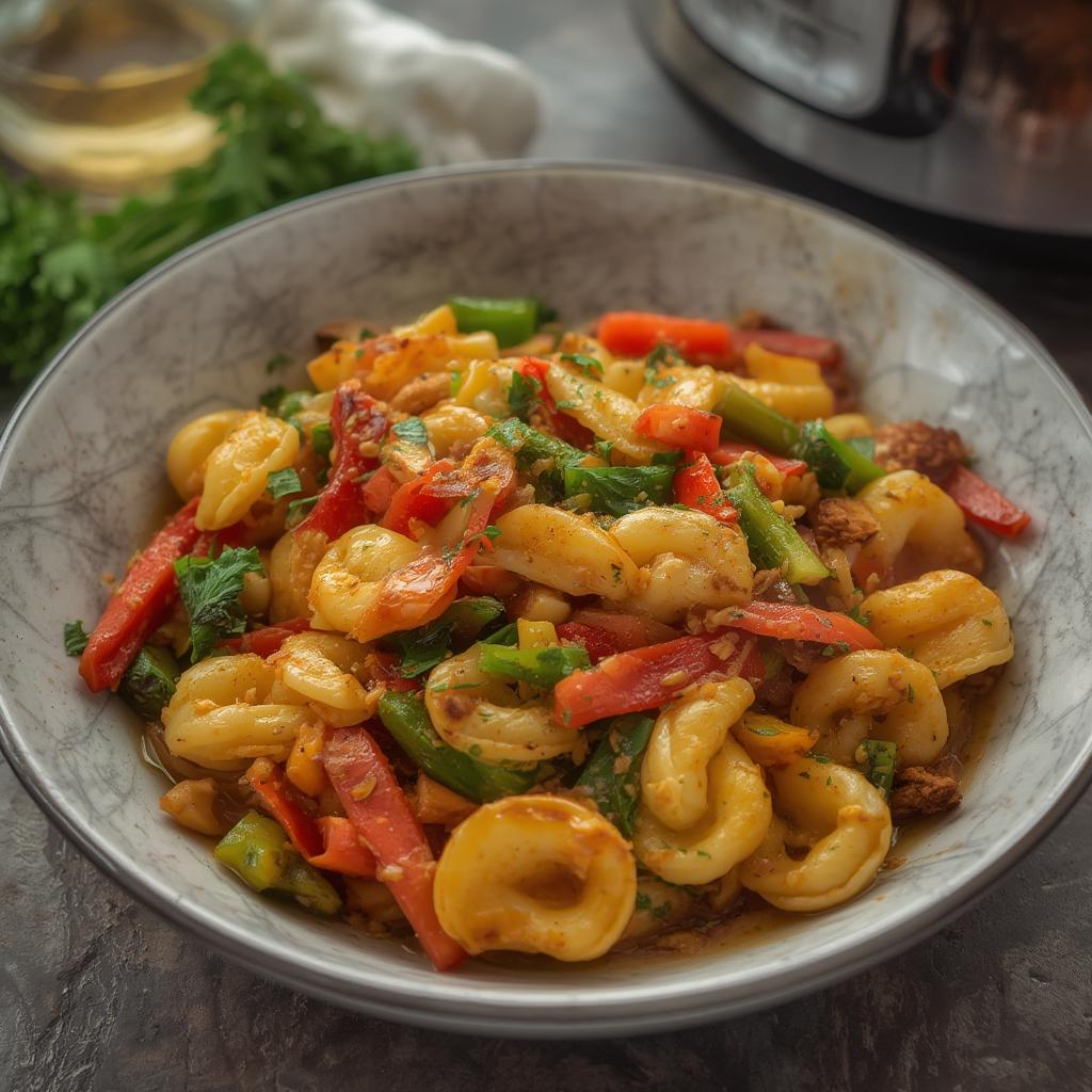 Tortellini Veggie Stir-Fry : Delicious Quick & Easy Recipe 4 Tortellini Veggie Stir Fry