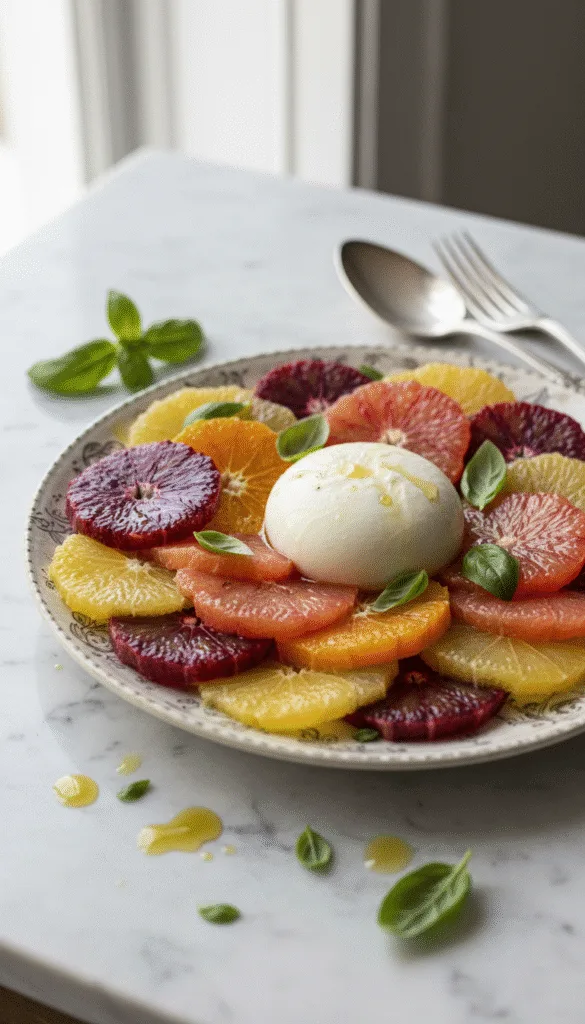 19 Fresh Winter Citrus Salad Concepts That Brighten Cold Mornings 16 Original burrata with 202602191527