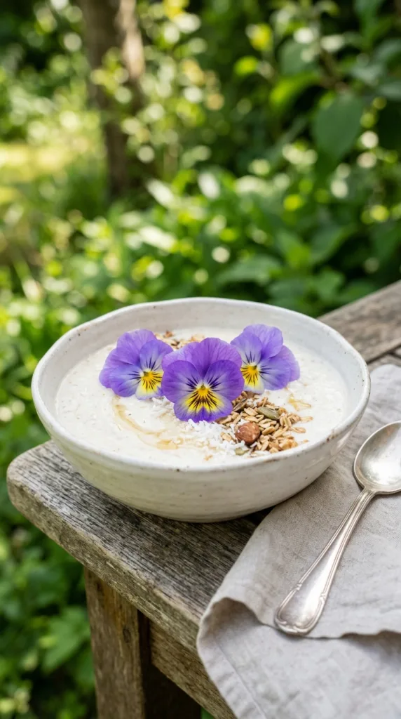 An ultrarealistic photo of a smoothie bowl with th 20204ddda4