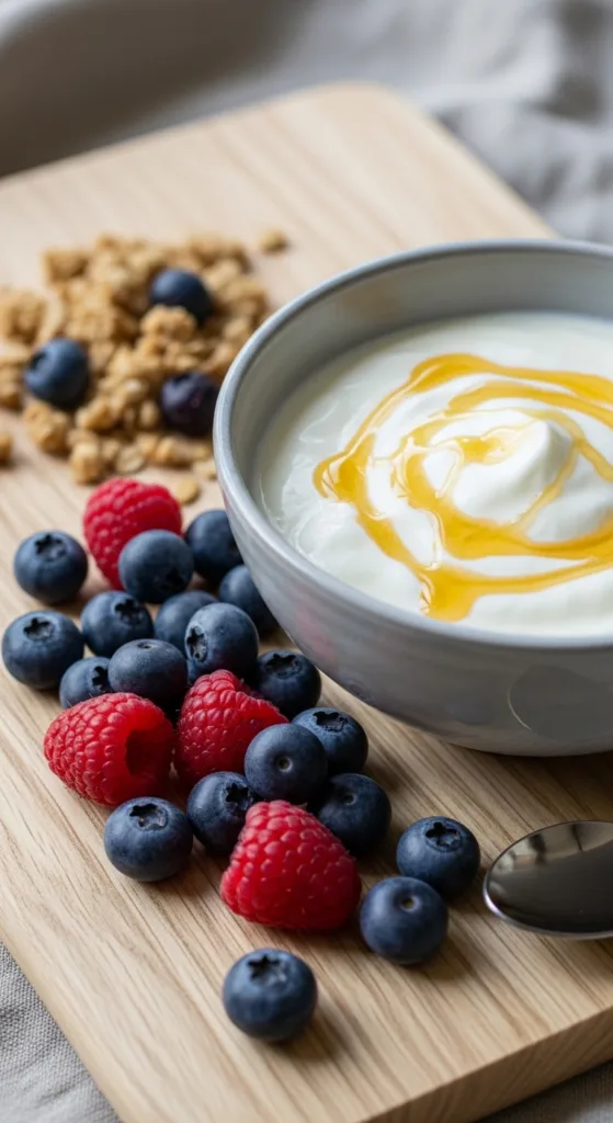 19 Nordic-Style Breakfast Boards for Cozy Mornings 3 Bowl of yogurt with berries 306a128486