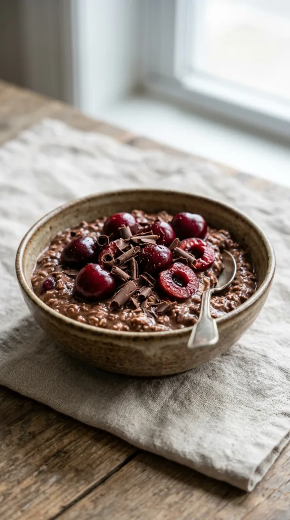 Chocolate cherry oats bowl eac6cb8aaa