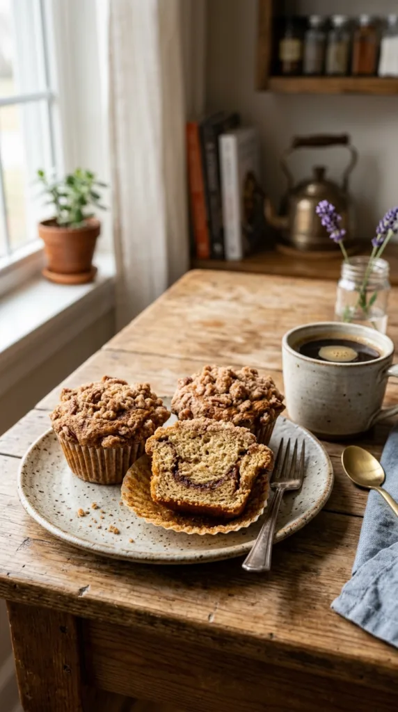 Coffee cake muffins with crumble 153a081a86