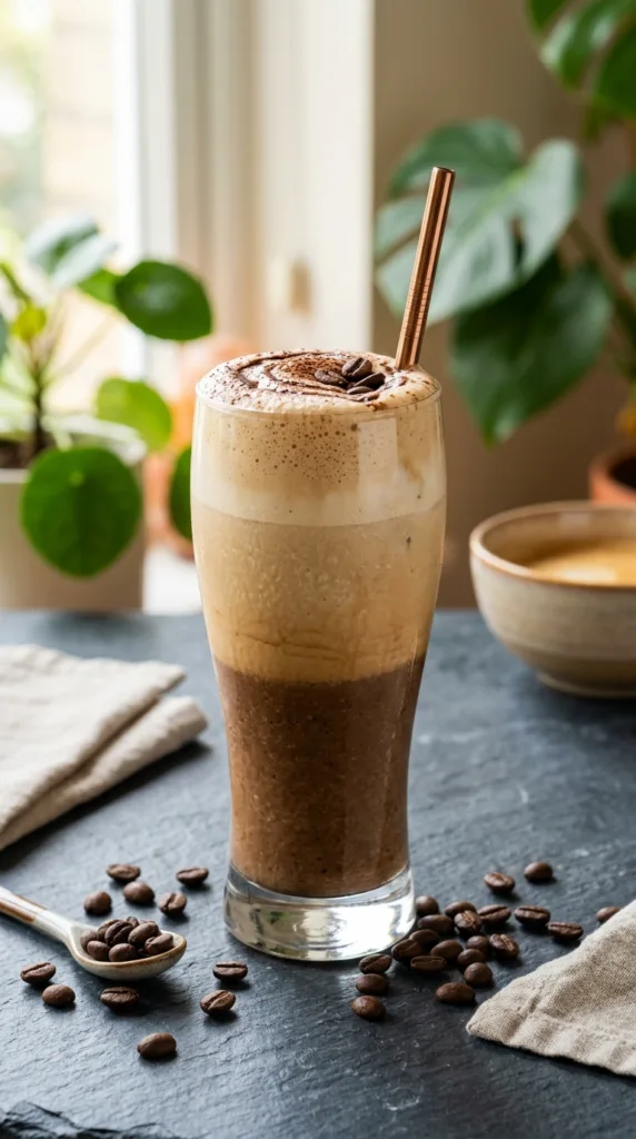 5 High-Protein Smoothies for a 5-Minute Boost 6 Coffee smoothie in glass d45e9443ae