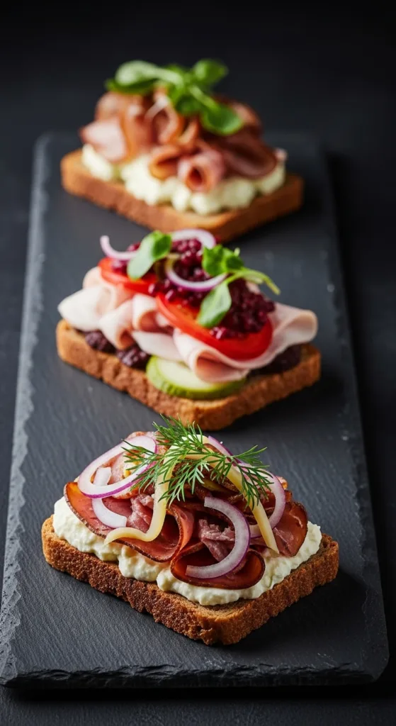 19 Nordic-Style Breakfast Boards for Cozy Mornings 10 Danish openfaced sandwiches f70af3172b
