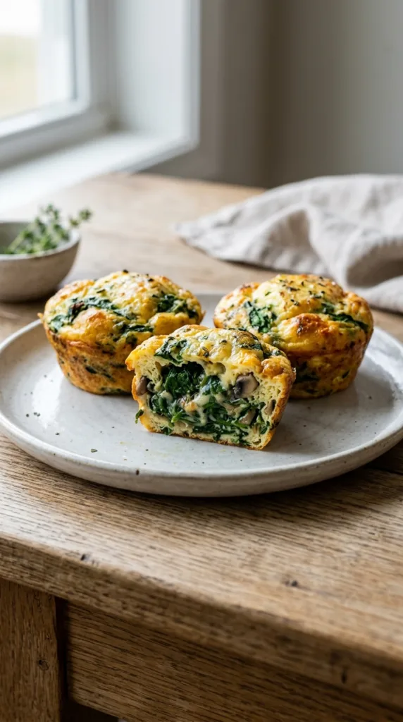 10 Quick & Easy High-Protein Egg Recipes for Busy Mornings (Savory Breakfast Ideas!) 4 Egg muffins with spinach filling df5fa2af9b