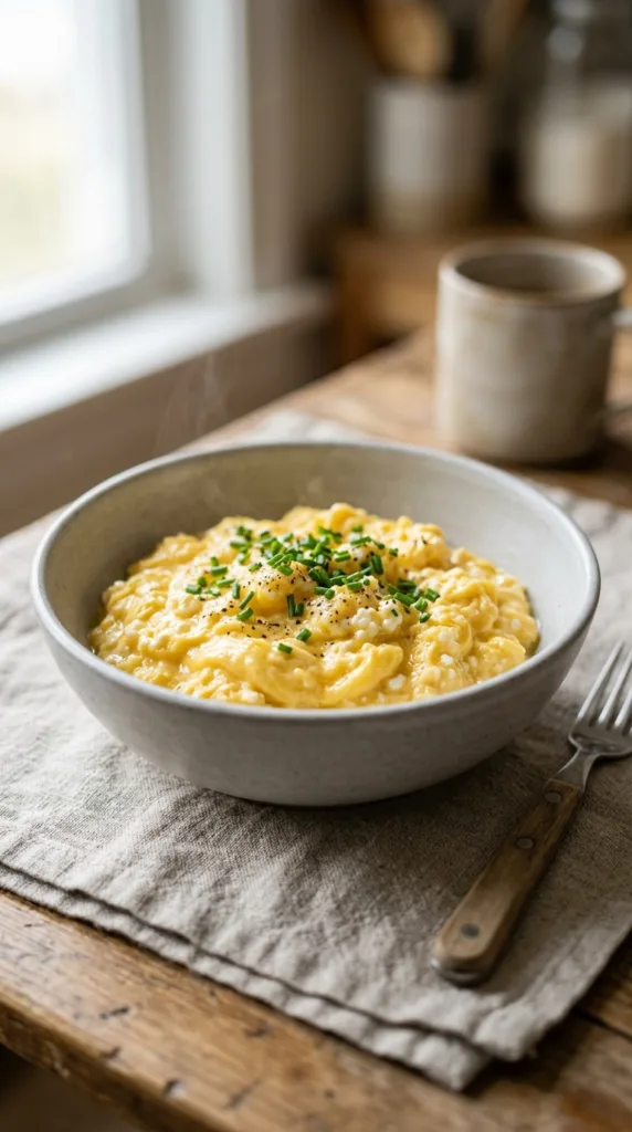 10 Quick & Easy High-Protein Egg Recipes for Busy Mornings (Savory Breakfast Ideas!) 7 Scrambled eggs in bowl 8ae91bfb7b