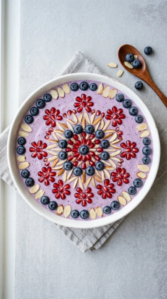 Smoothie bowl with fruit mandala aaaeb9efa6