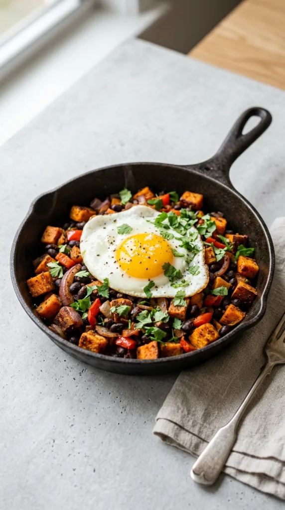 Sweet potato hash in skillet ddcb3f3822