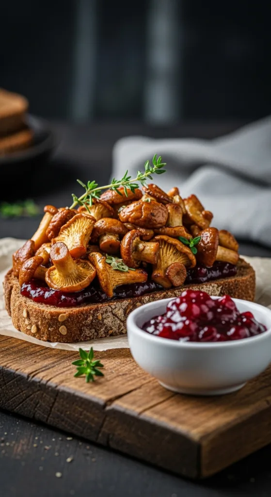 19 Nordic-Style Breakfast Boards for Cozy Mornings 7 Toast with mushrooms and jam 89572aaf95