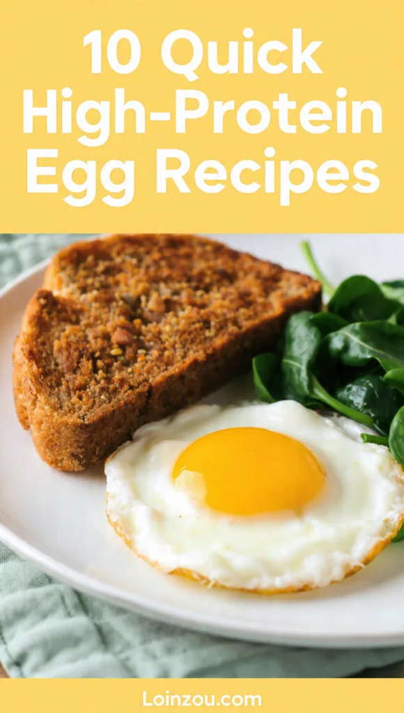 10 Quick & Easy High-Protein Egg Recipes for Busy Mornings (Savory Breakfast Ideas!) 13 generate 9 pinterest pin visual concepts for 10 qu 3
