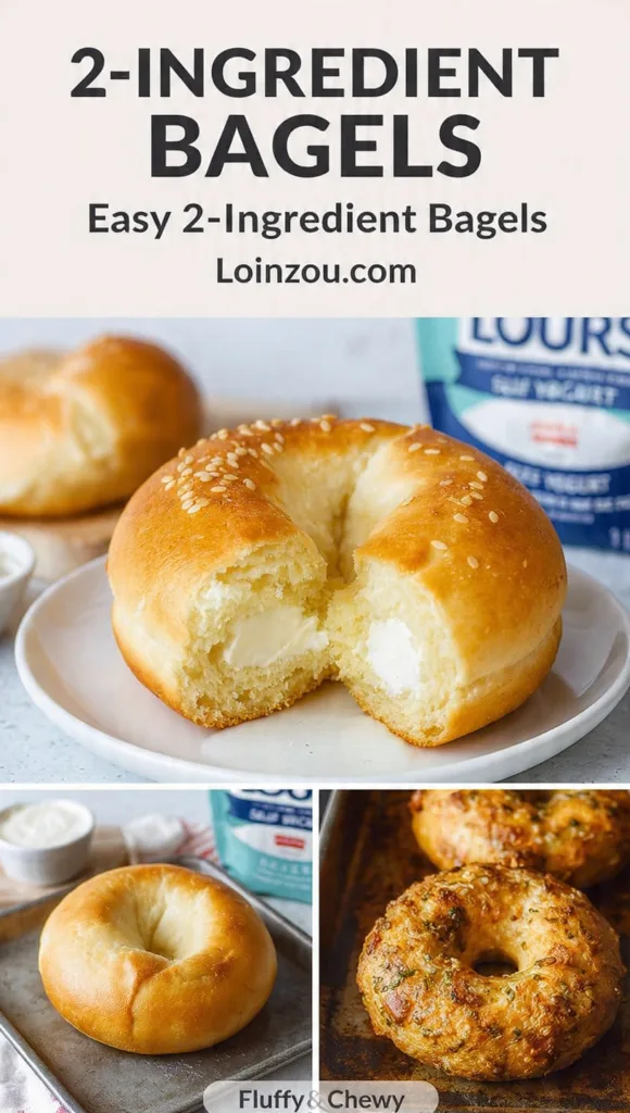3 Irresistible 2-Ingredient Bagel Recipes to Try Today 6 generate 9 pinterest pin visual concepts for 3 irr