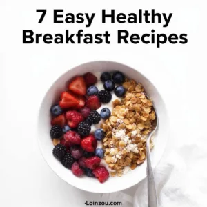 7 Easy Healthy Breakfast Recipes for Busy Mornings 6 generate 9 pinterest pin visual concepts for 7 eas 1