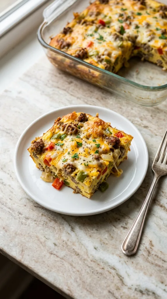 Breakfast casserole slice 202604251846
