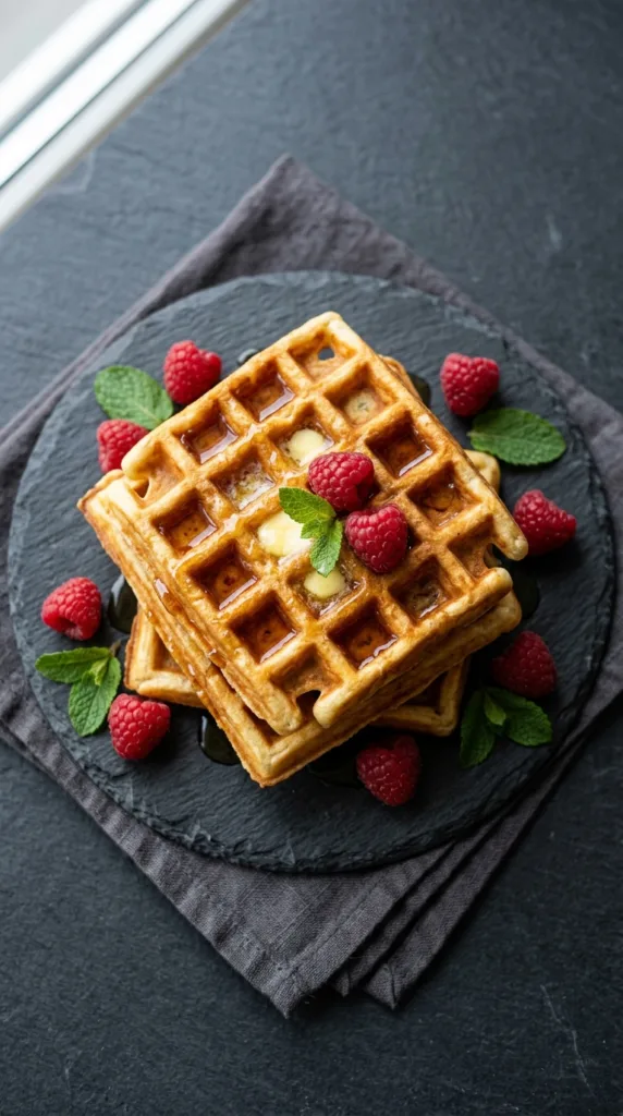 Two waffles on 202604251845