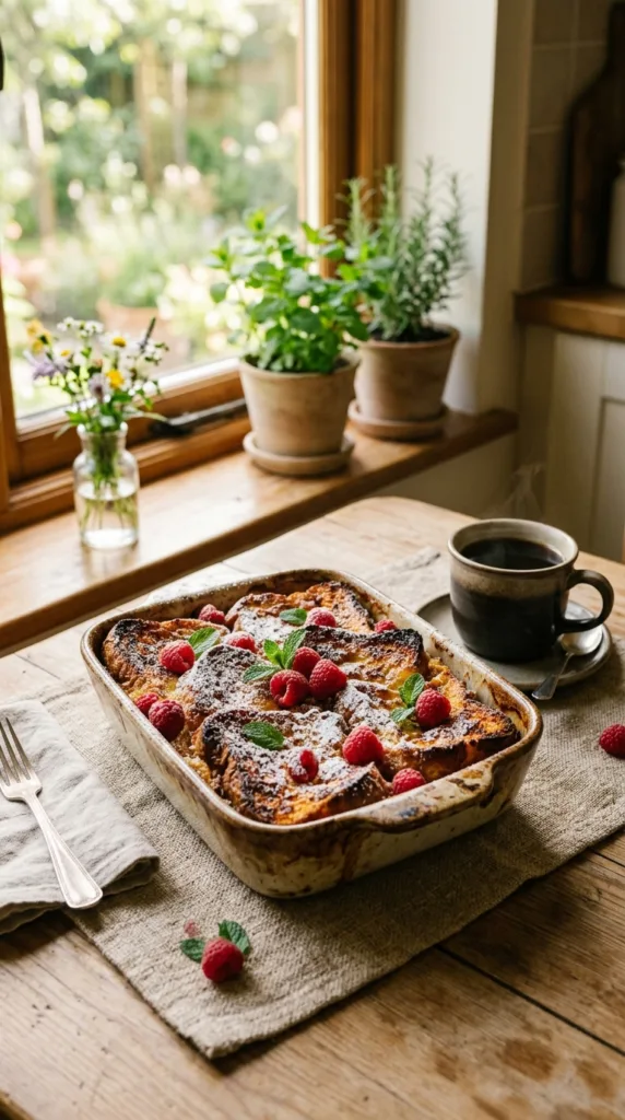 5 Sweet Breakfast Bakes & Breads to Make Your Mornings Magical 6 Baked French Toast with raspberries 202605141442