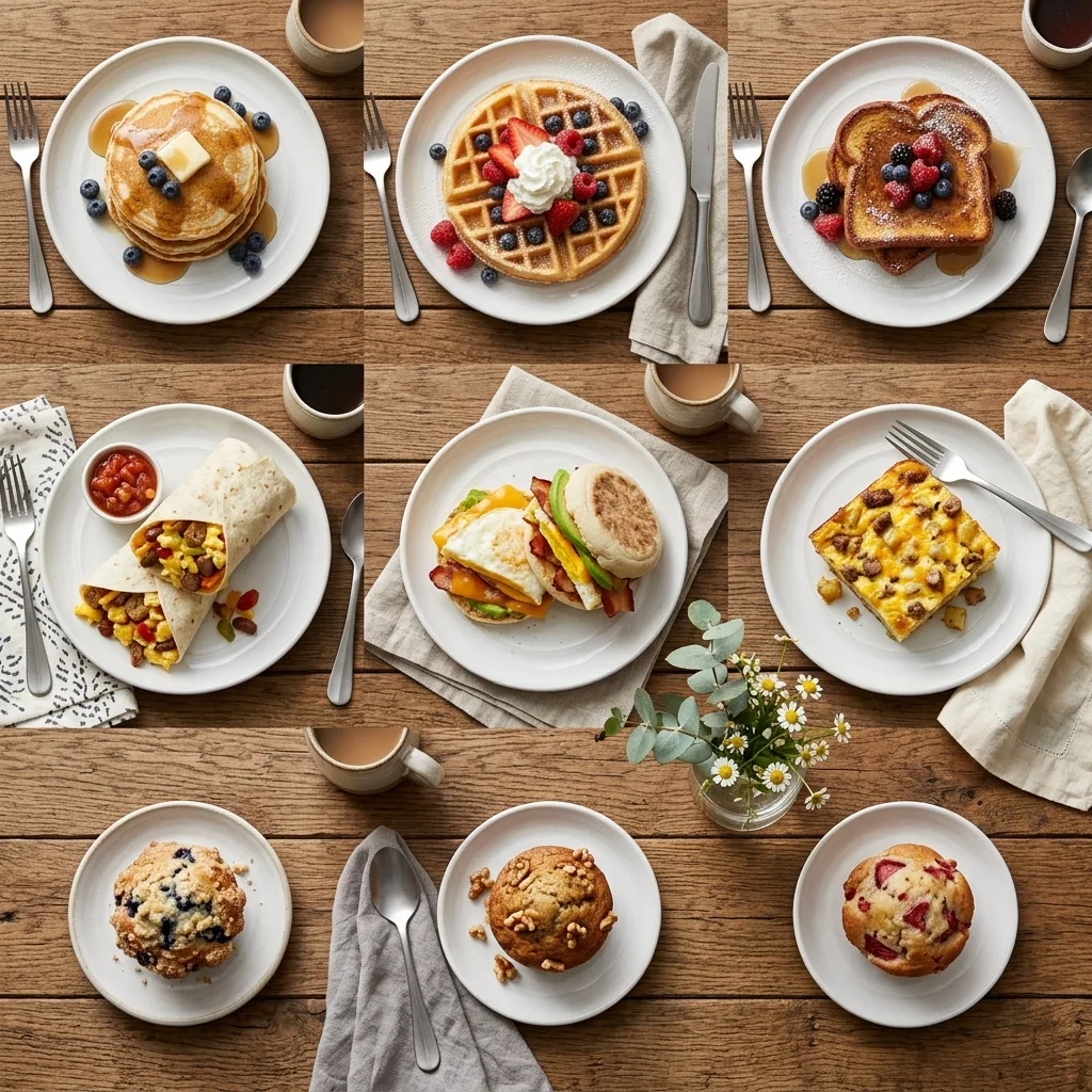 Home Loinzou 5 Breakfast recipes on wooden table 202605012016