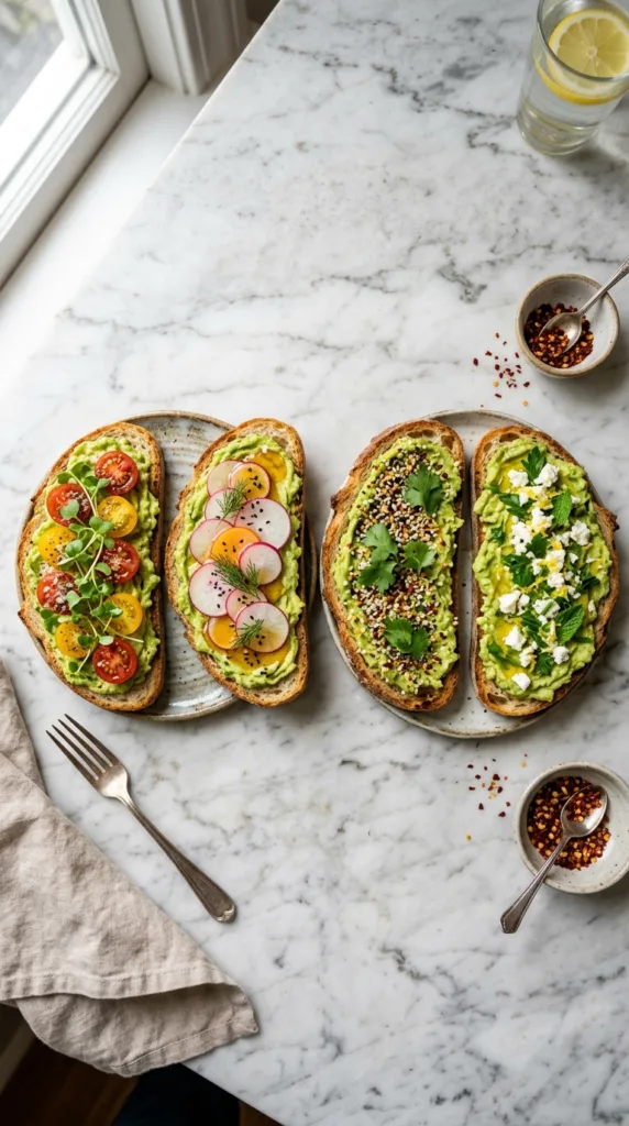 Four avocado toast variations ma… 202605021838