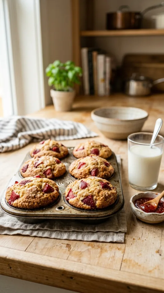 9 Easy Breakfast Recipes to Start Your Day Right 10 Jumbo strawberry muffins with milk 202605012023