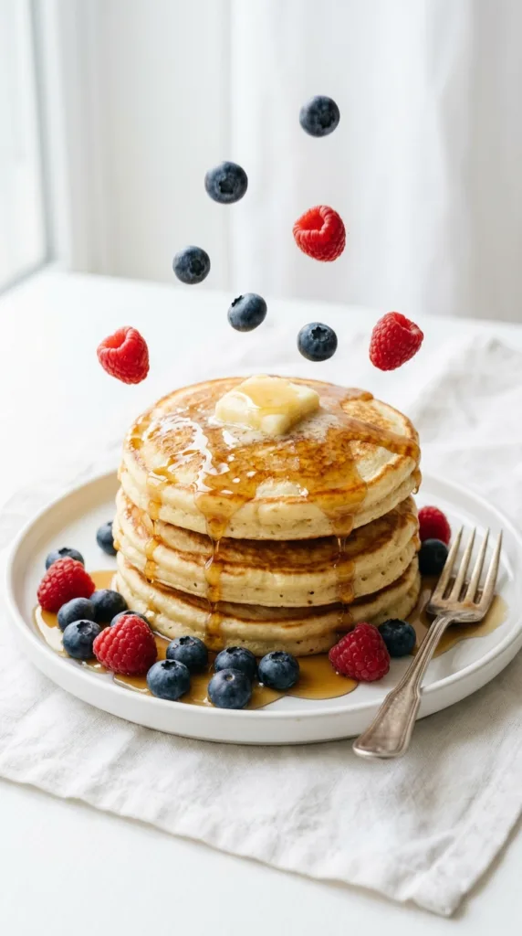 5 Sweet Breakfast Bakes & Breads to Make Your Mornings Magical 5 Stack of pancakes with syrup 202605141441