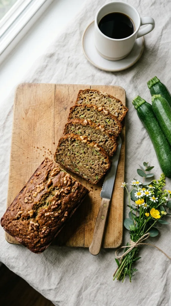5 Sweet Breakfast Bakes & Breads to Make Your Mornings Magical 3 Zucchini loaf on cutting board 202605141441