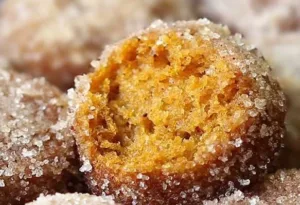 Baked Pumpkin Donut Holes Recipe 3 Delicious baked pumpkin donut holes dusted with cinnamon sugar