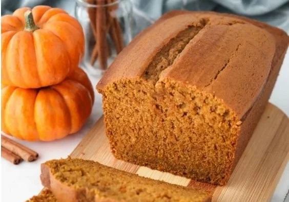 Pumpkin Loaf 2 Delicious slice of homemade pumpkin loaf with spices