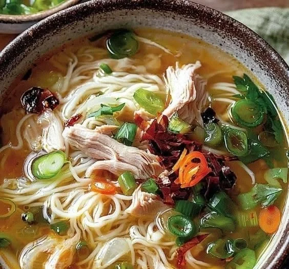 Chicken Everyone Loves | Cozy Soup Everyone Asks For for home kitchen days for relaxed plates 2 Bowl of cozy chicken soup, perfect for relaxed home cooking days.
