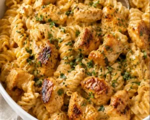 Chicken Pasta Better Than Takeout Tonight 5 A plate of chicken pasta with fresh herbs and cherry tomatoes