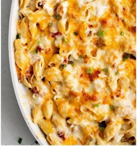 Easy Crack Chicken Casserole 5 Easy crack chicken casserole topped with herbs and cheese