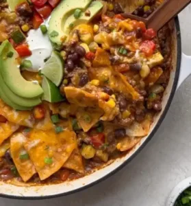 One-Pan Beef Enchiladas 3 Delicious One-Pan Beef Enchiladas topped with salsa and cheese
