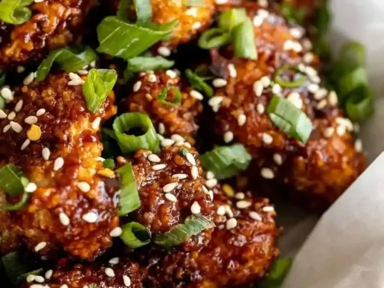 Crispy air fryer sesame cauliflower wings served with dipping sauce