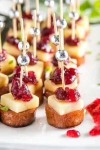 Easy Sheet Pan Smoked Sausage with Cranberry Bites 6 Sheet pan smoked sausage with cranberry bites ready to serve.