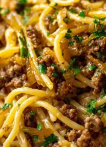 Delicious Garlic Butter Beef Pasta served in a bowl for an easy weeknight dinner