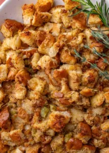 Turkey Stuffing: A Family Favorite Through Three Generations 6 Delicious turkey stuffing, a family recipe passed down through generations.